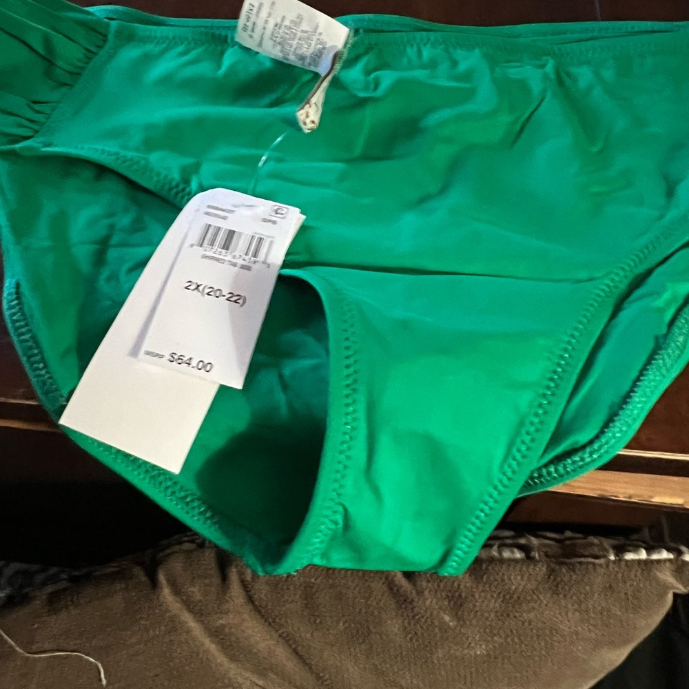 BECCA Bright Green Bikini Bottoms